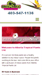 Mobile Screenshot of albertatropicalplants.com